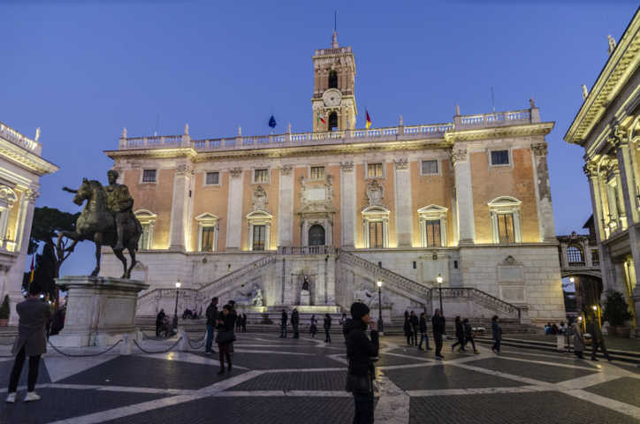 195 - Italia - Roma - plaza de Campidoglio - ayuntamiento